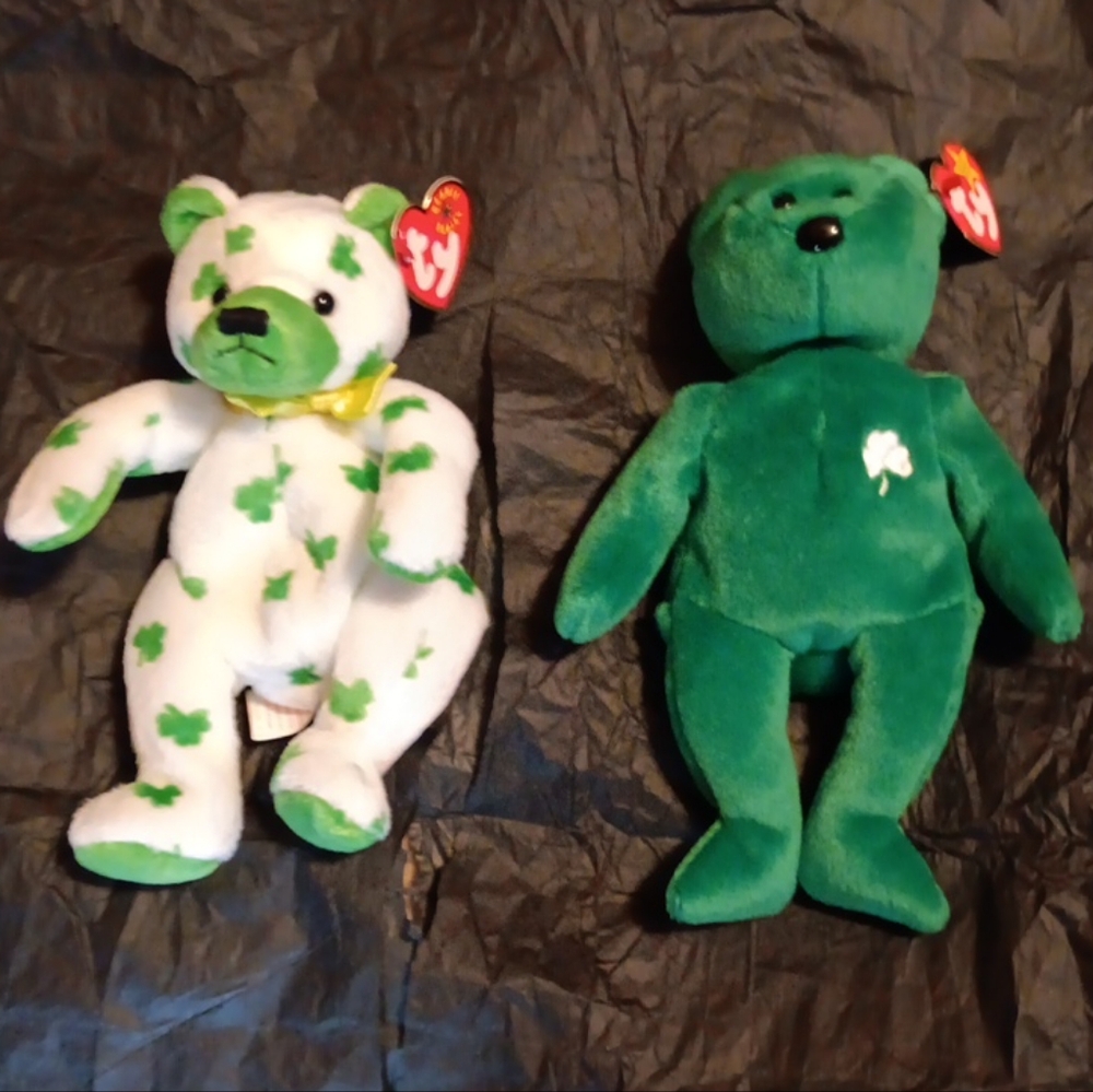 NWT TY BEANIE BABIES ERIN & CLOVER
